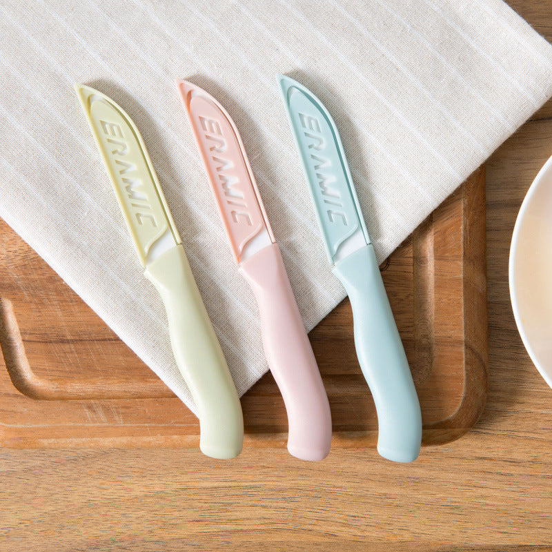 Household ceramic fruit knife peeling cutting knife kitchen sliced fruit peeling melon fruit
