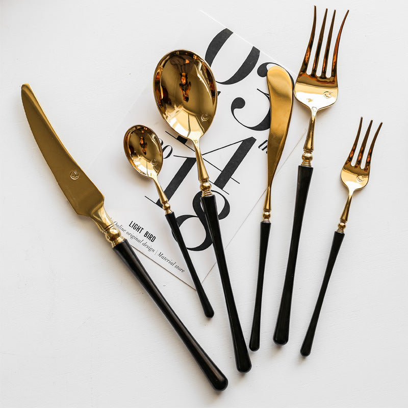 European custom shine black gold 304 stainless steel