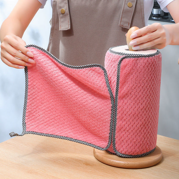 Kitchen daily dish towel, dish cloth, kitchen rag, non-stick oil, thickened table cleaning cloth,