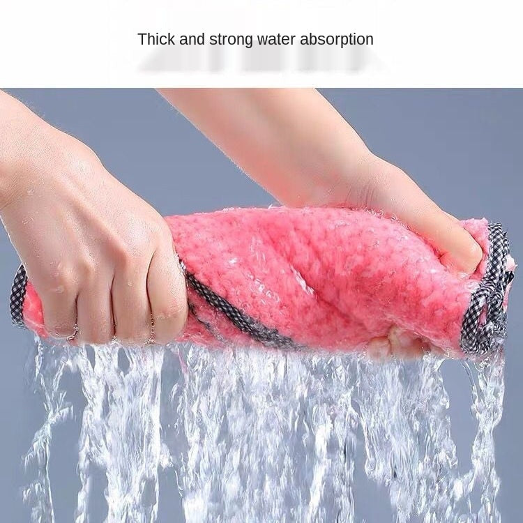 Kitchen daily dish towel, dish cloth, kitchen rag, non-stick oil, thickened table cleaning cloth,