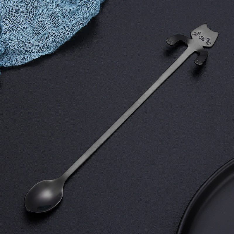 Cross-border explosion models 304 stainless steel spoon red