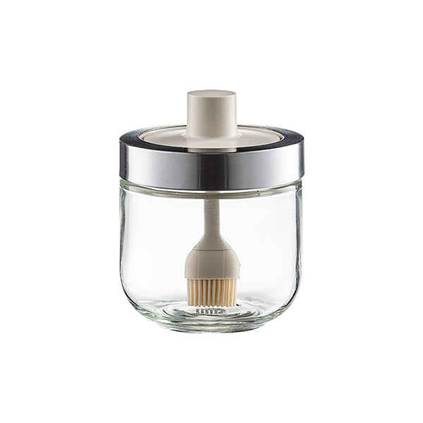 Independent design spoon cover integrated flavor home seasoning salt sugar oil pot kitchen glass flavor case set