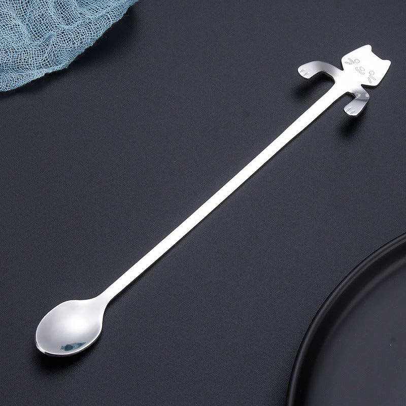 Cross-border explosion models 304 stainless steel spoon red