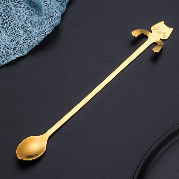 Cross-border explosion models 304 stainless steel spoon red